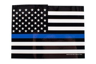 Lucky Shot USA Thin Blue Line vinyl decal